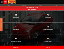 Tablet Screenshot of ganleytoyota.com